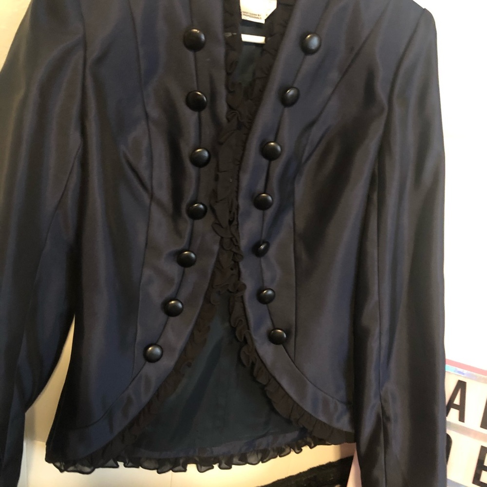 Jovani Blazer-Navy blue
